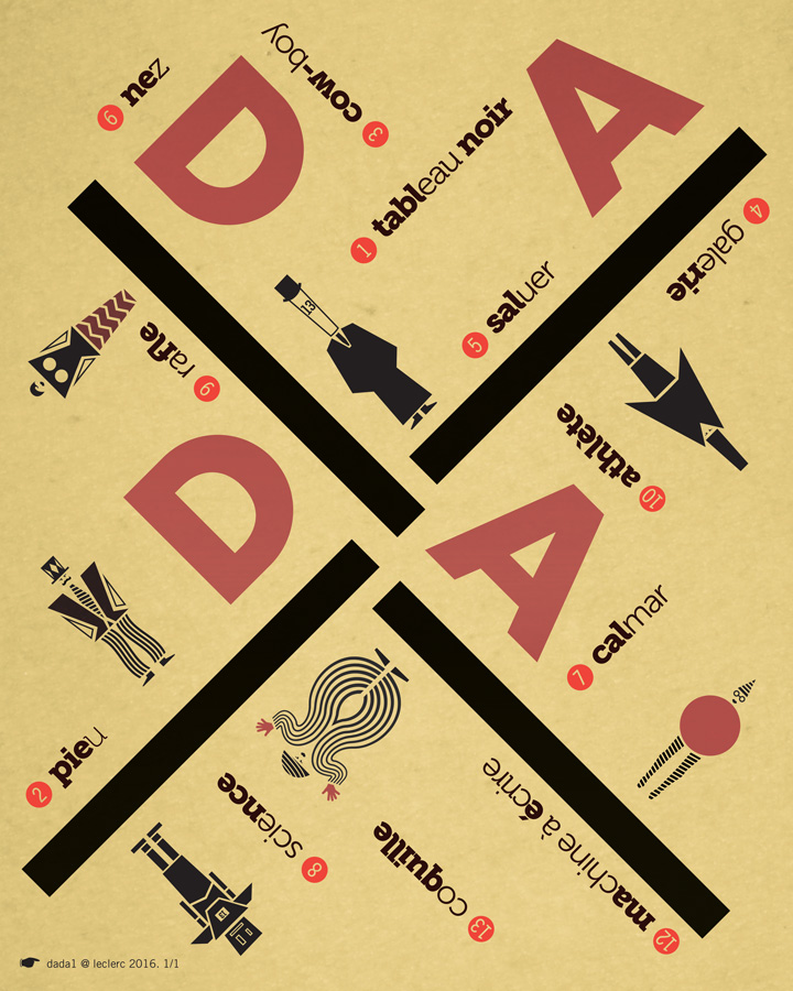 Thiết kế logo phong cách Dada