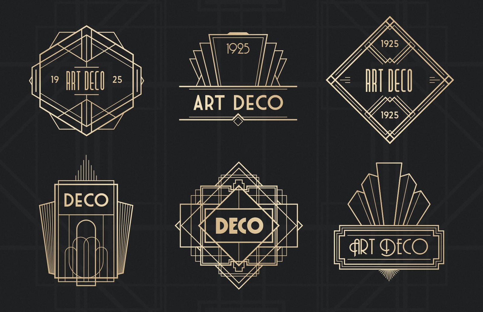 Thiết kế logo phong cách Art Deco