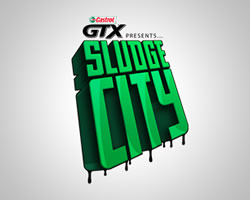 Castrol GTX Sludge City logo Castrol GTX Sludge City logo