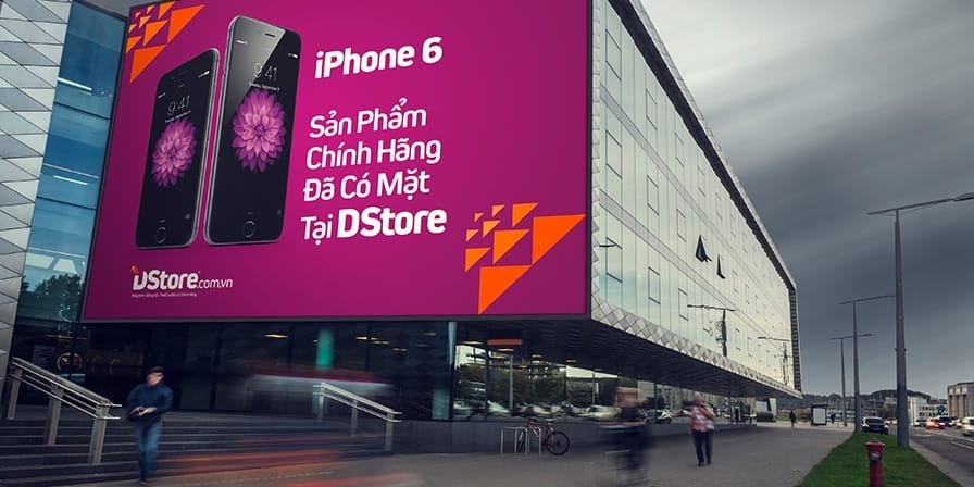 KET NOI NHUNG DIEM CHAM THIET KE LOGO CHUOI BAN LE DSTORE freshbrand