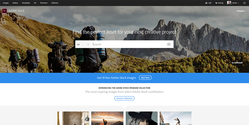 Thư viện hình ảnh adobe stock