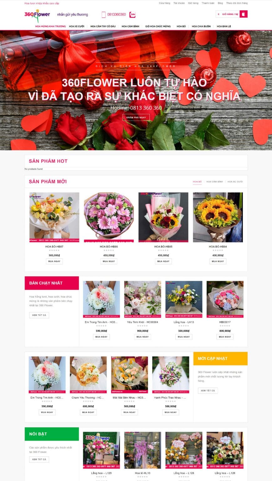 360Flower website