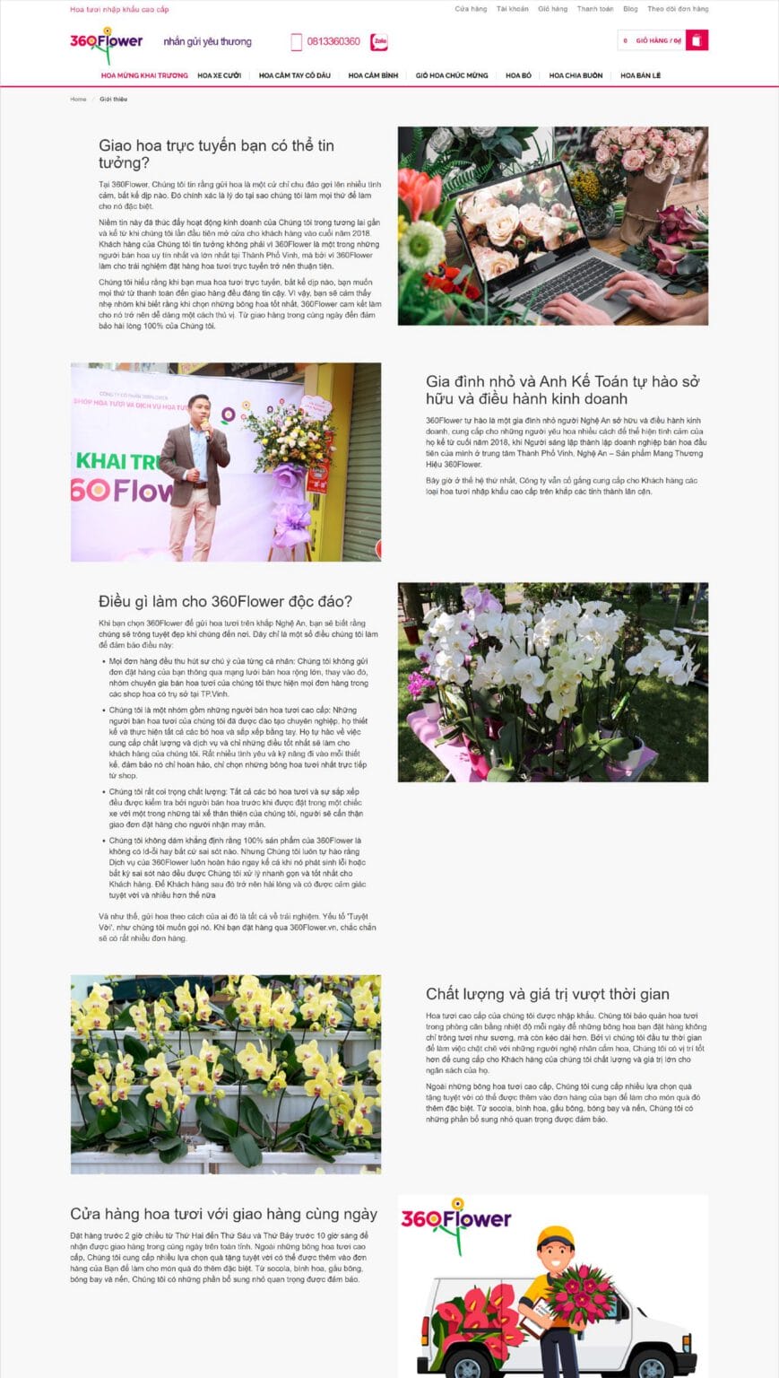 360Flower website
