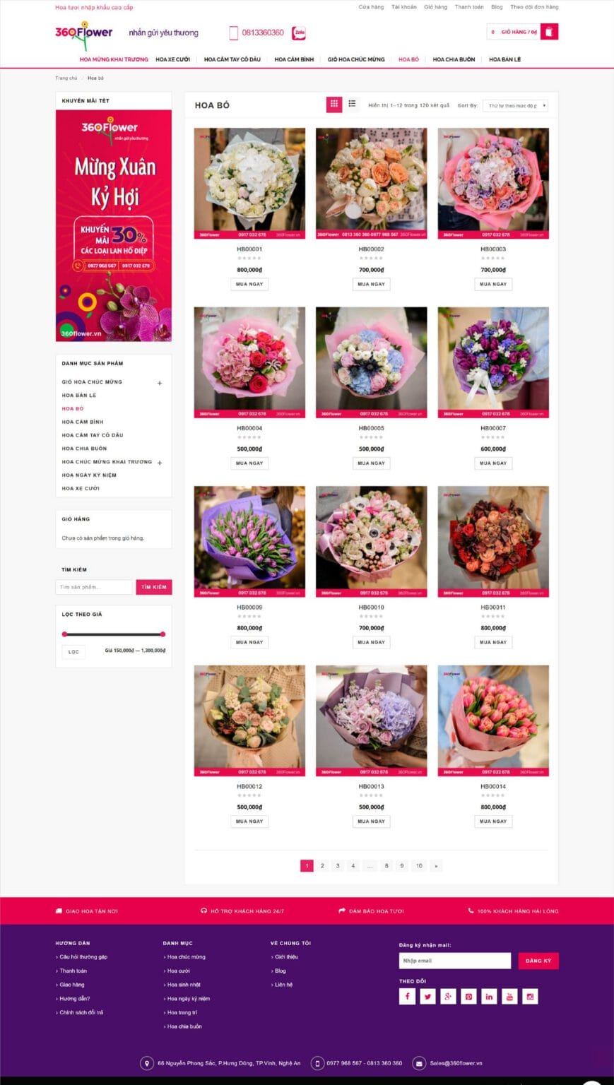 360Flower website