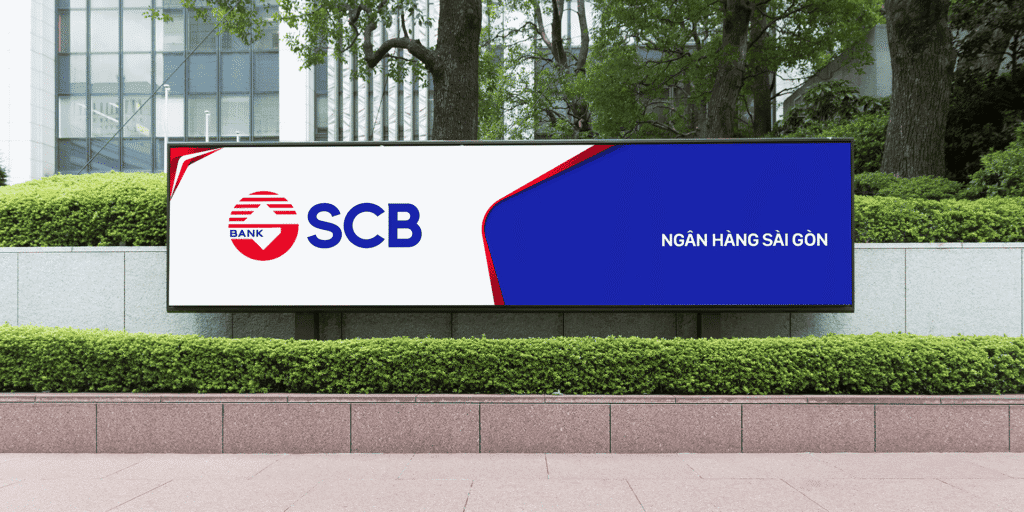 Brand signboard SCB bank keyvisual freshbrand design agency vietnam 1