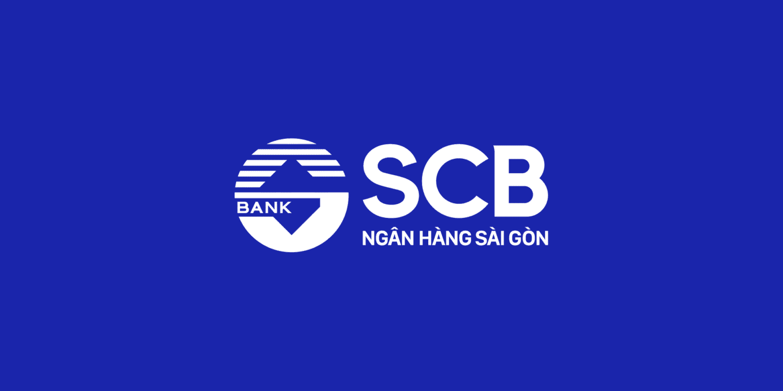 The SCB logo on a blue background