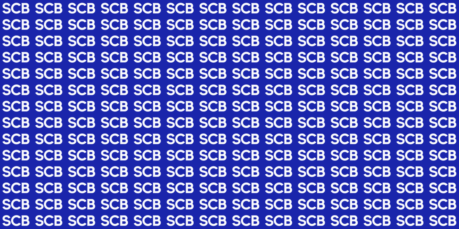 The SCB lettering pattern