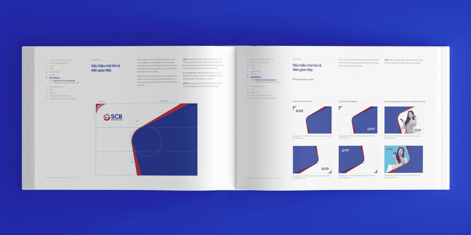 SCB Brand Guidelines, layout page