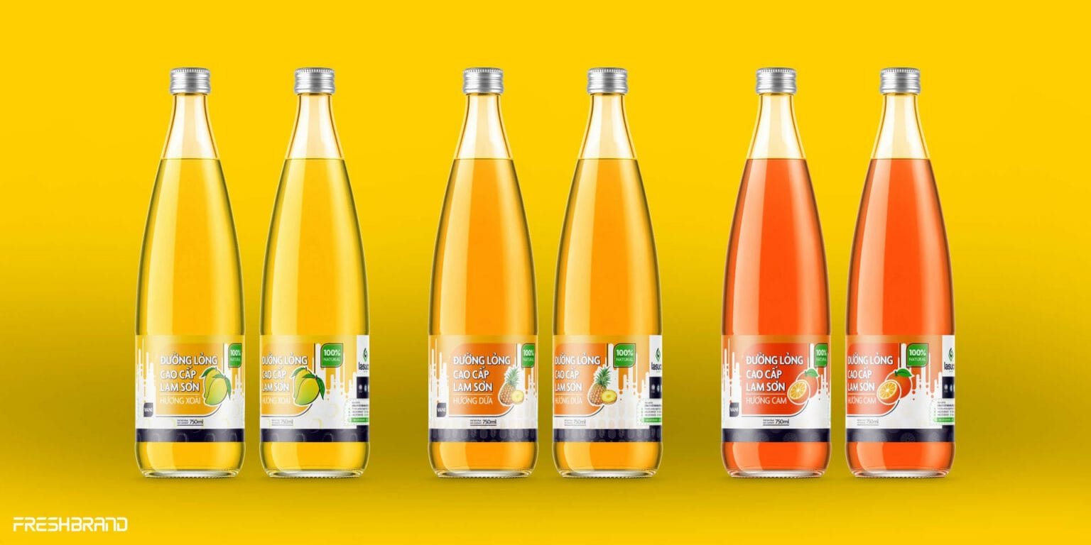 Lasuco liquid sugar, six flavors
