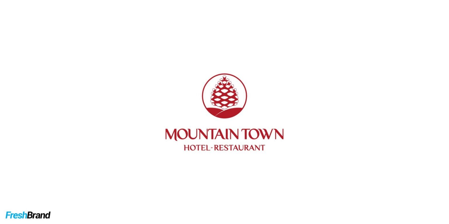 Mountain Town Hotel brand identity