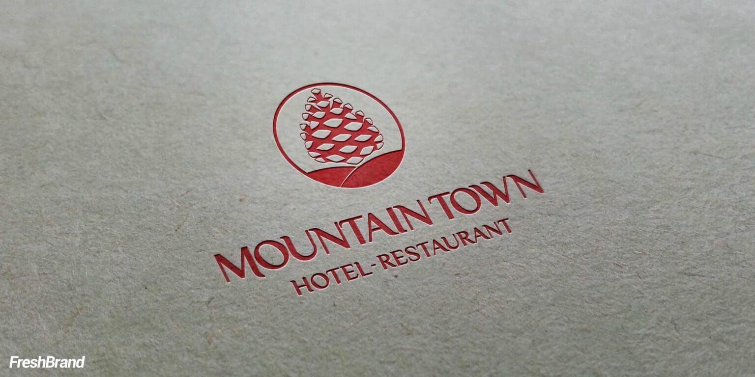 Mountain Town Hotel brand identity