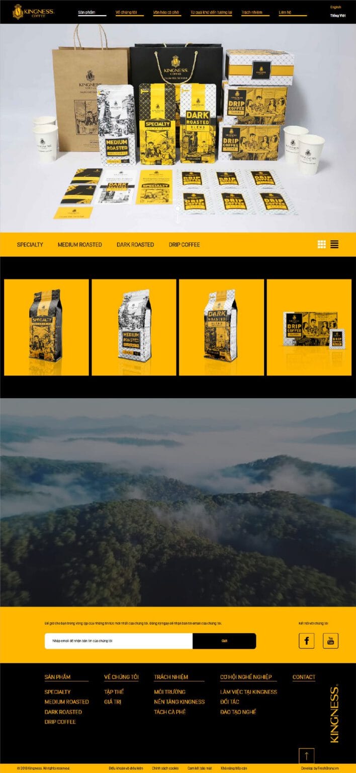 Kingness Coffee website