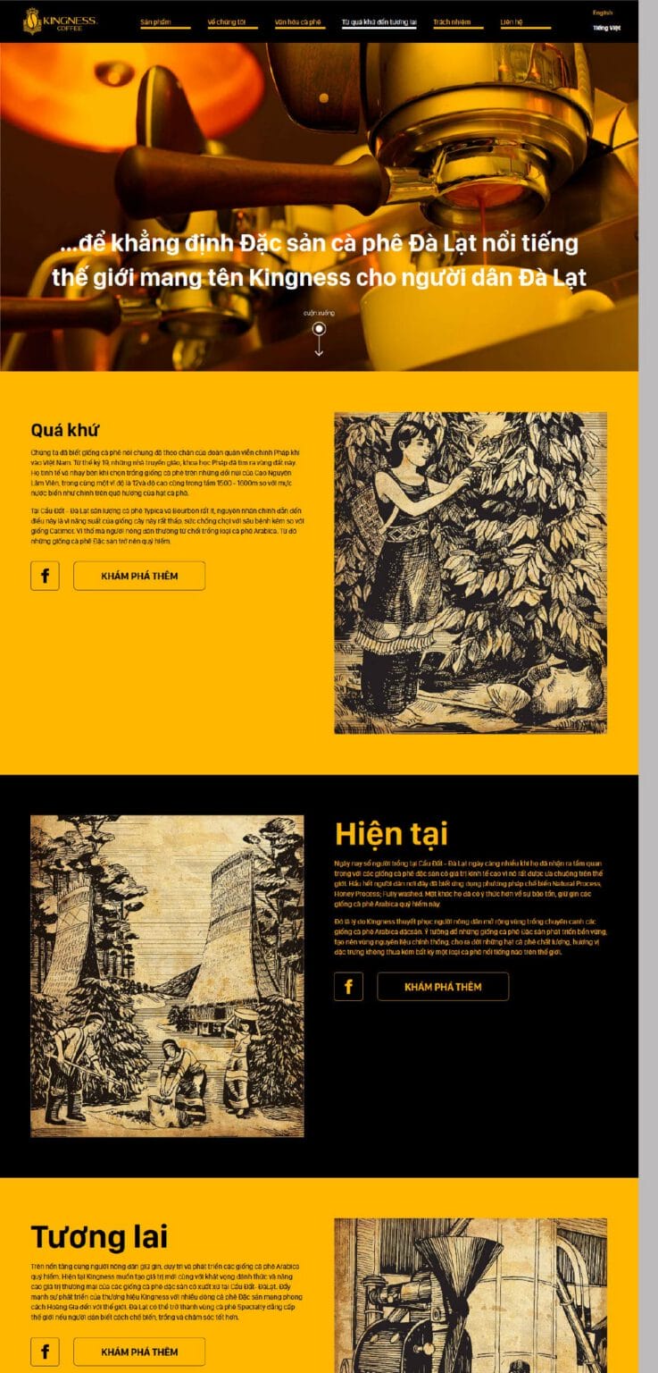Kingness Coffee website