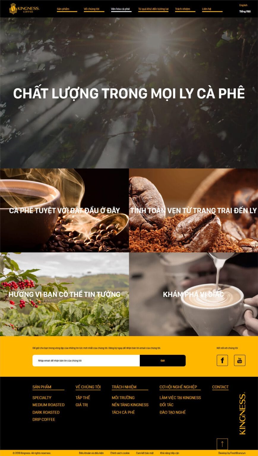 Kingness Coffee website