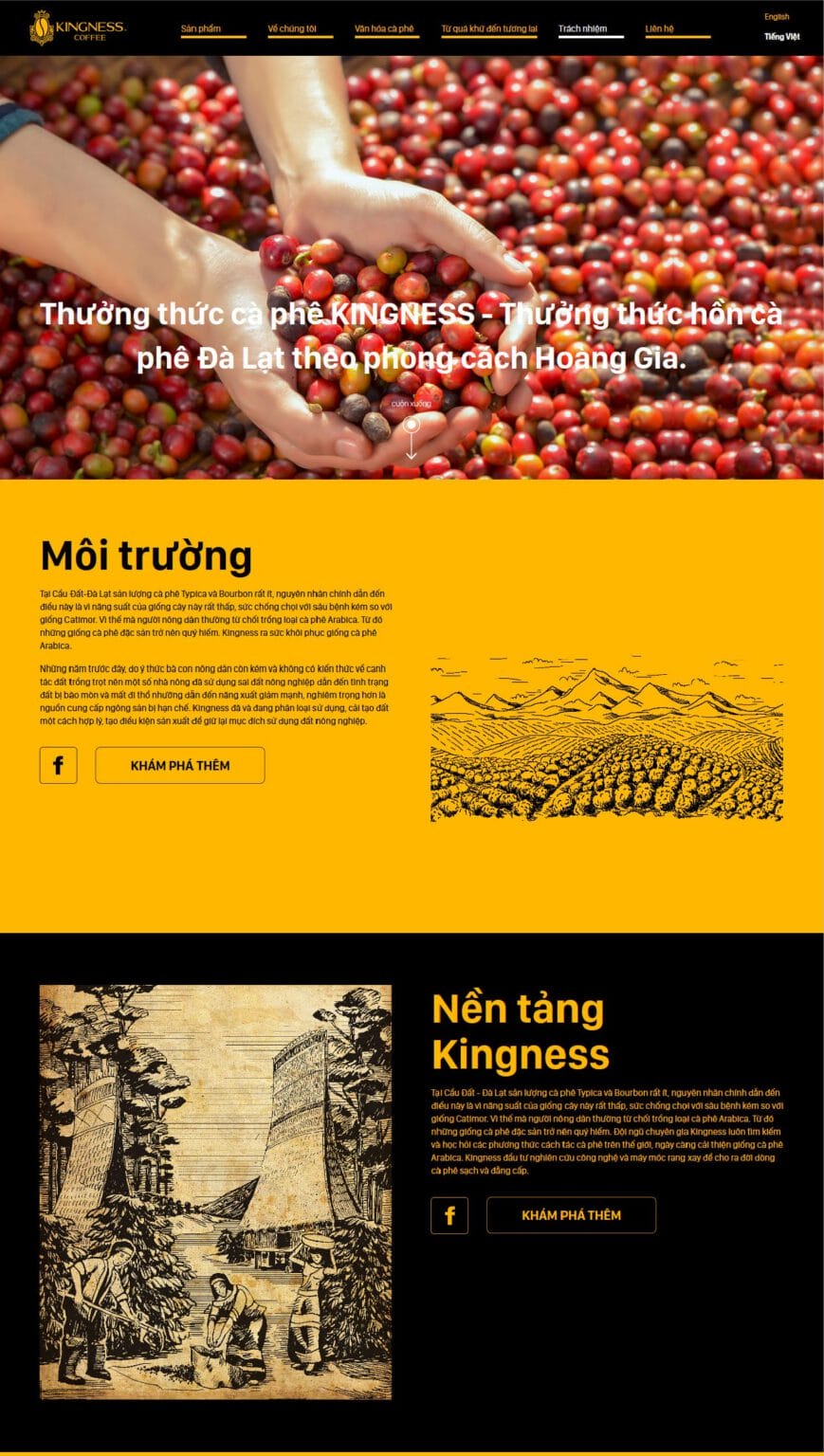 Kingness Coffee website