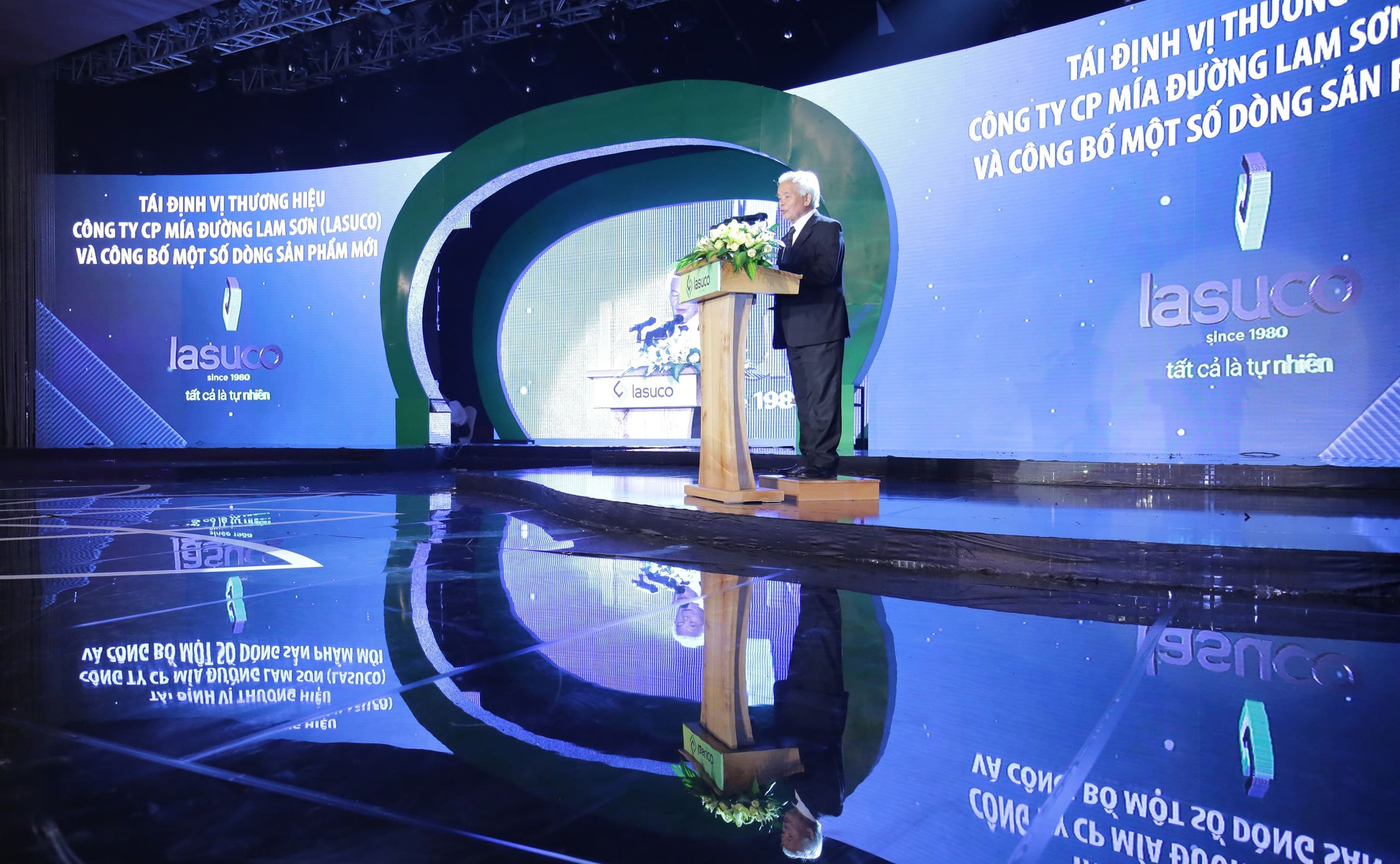 The ceremony announcing the Lasuco repositioning and its new product lines