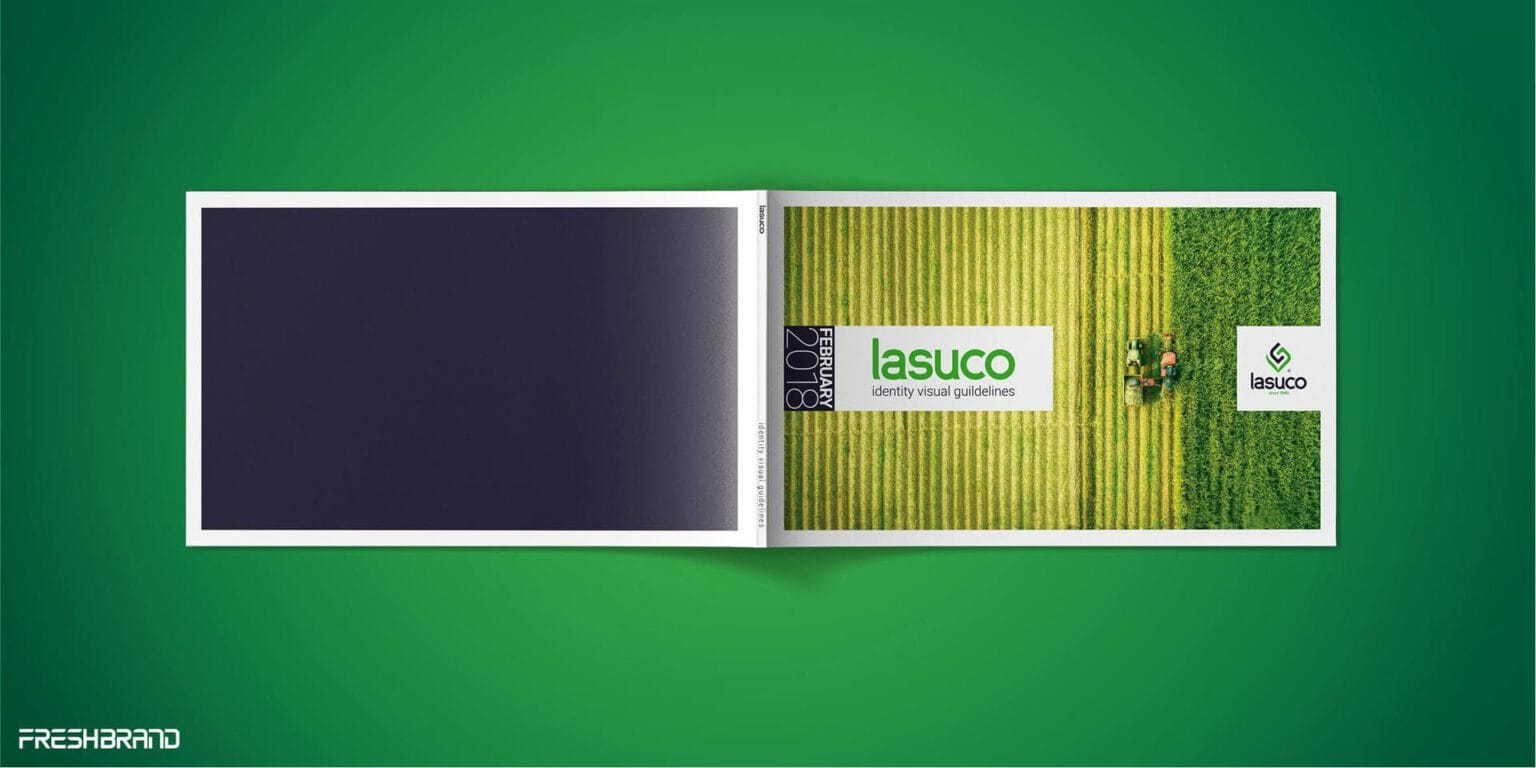 Brand Guidelines Lasuco, bìa trước và bìa sau