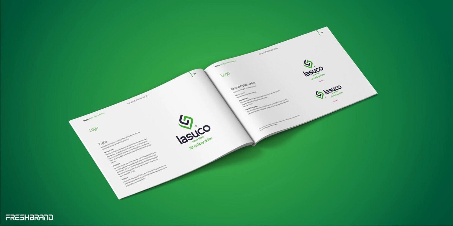 Lasuco Brand Guidelines, logo page