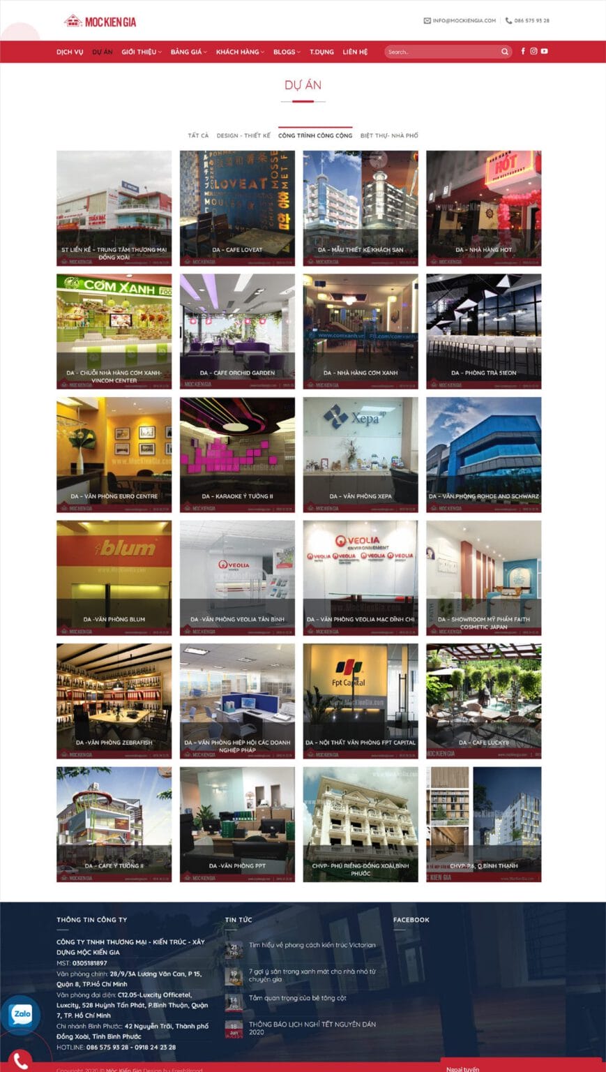 Moc Kien Gia website