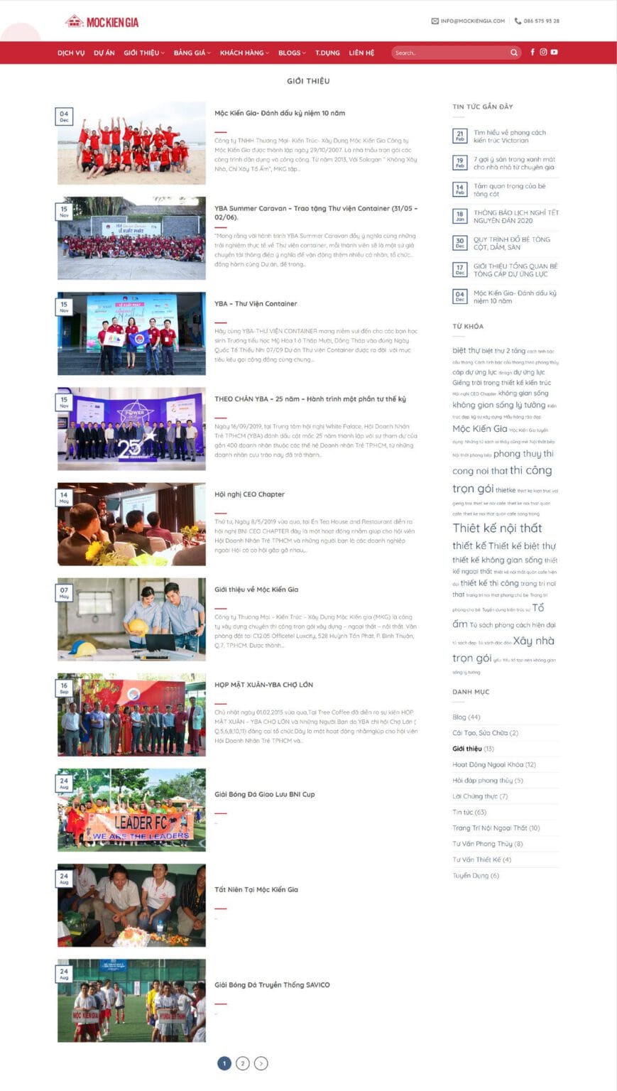 Moc Kien Gia website