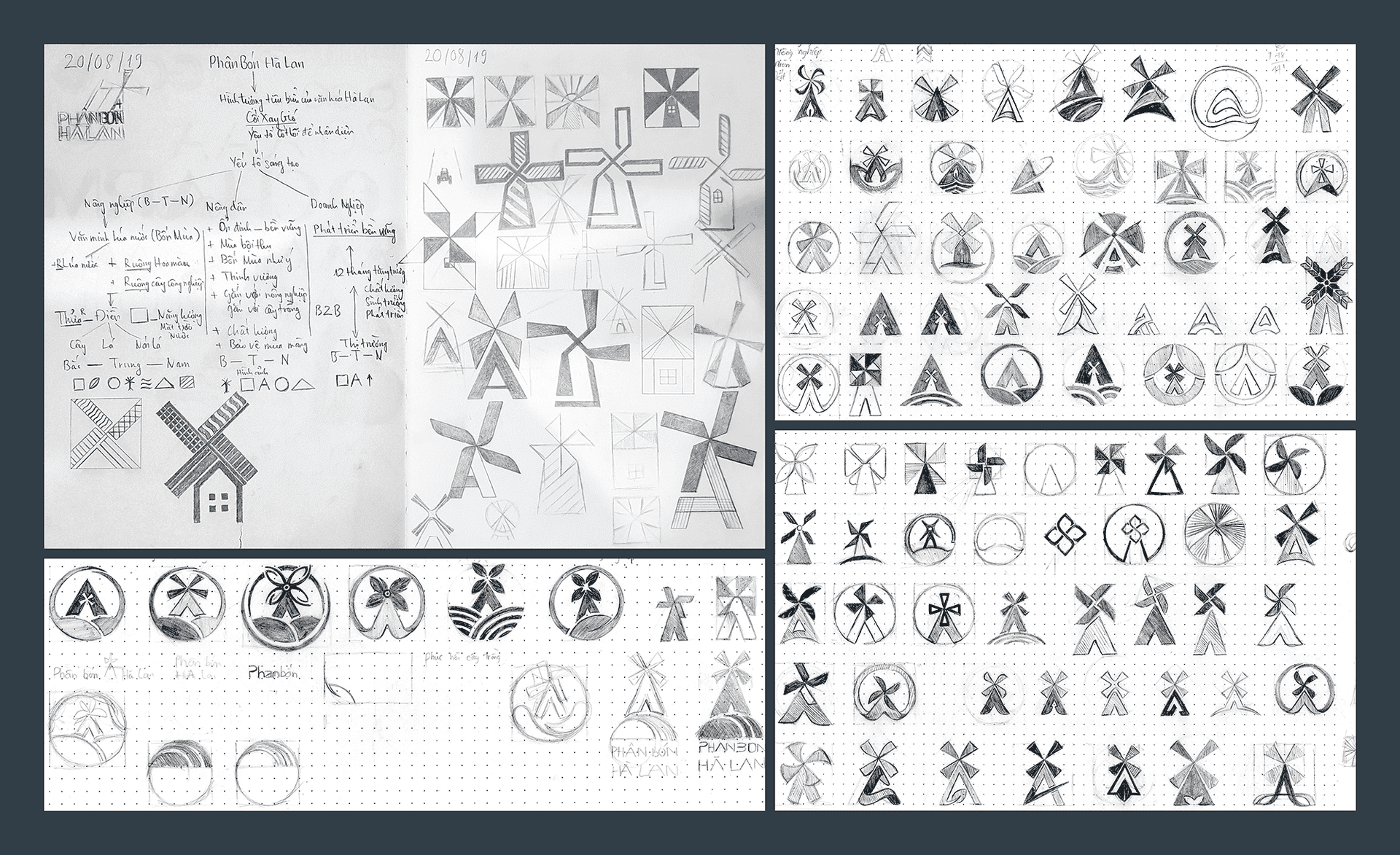 phanbonhalan branding design agency vietnam brand identity freshbrand henrytran graphic designer vietnam skecth