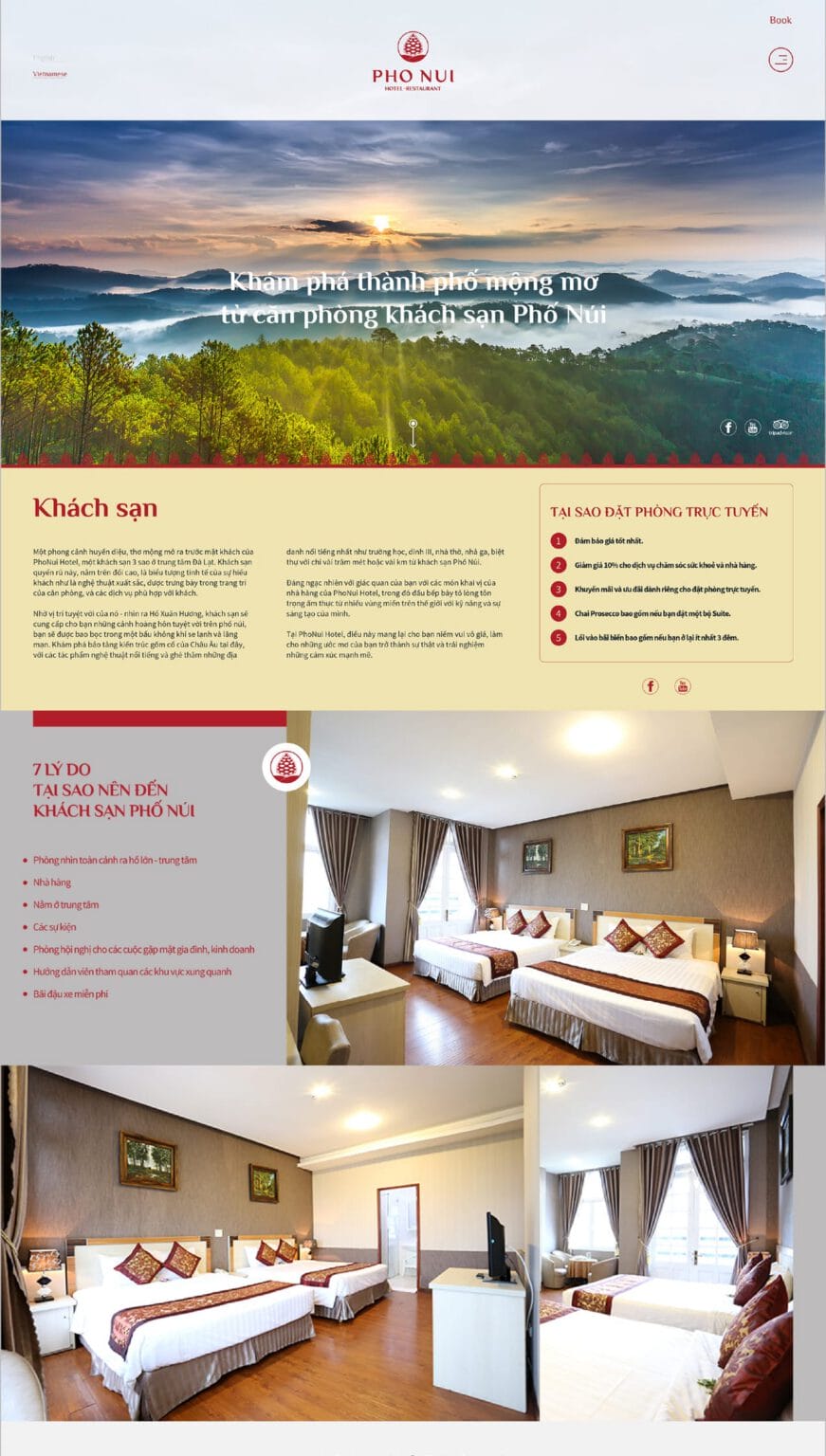 Mountain Town Hotel website