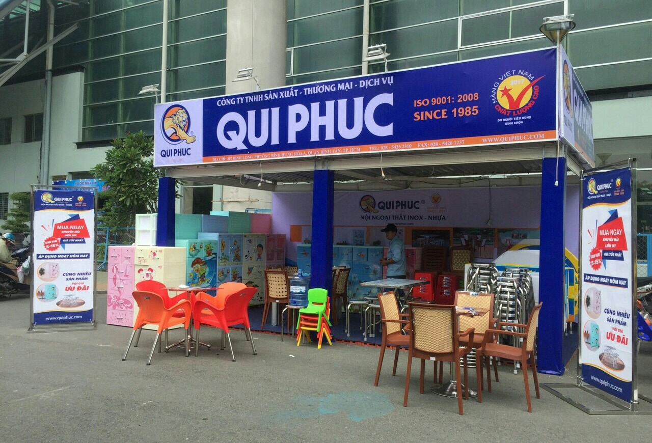 Gian hàng hội chợ của Qui Phúc