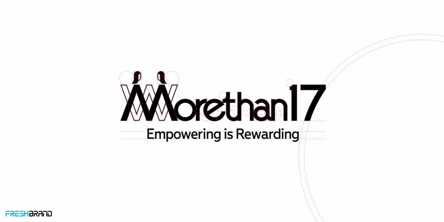 Morethan17 brand identity