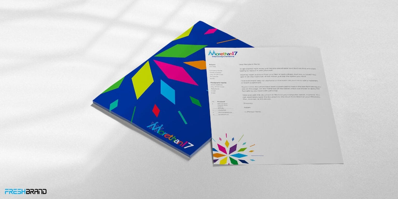 Morethan17 brand identity