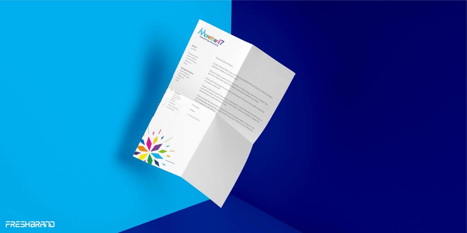 Morethan17 brand identity