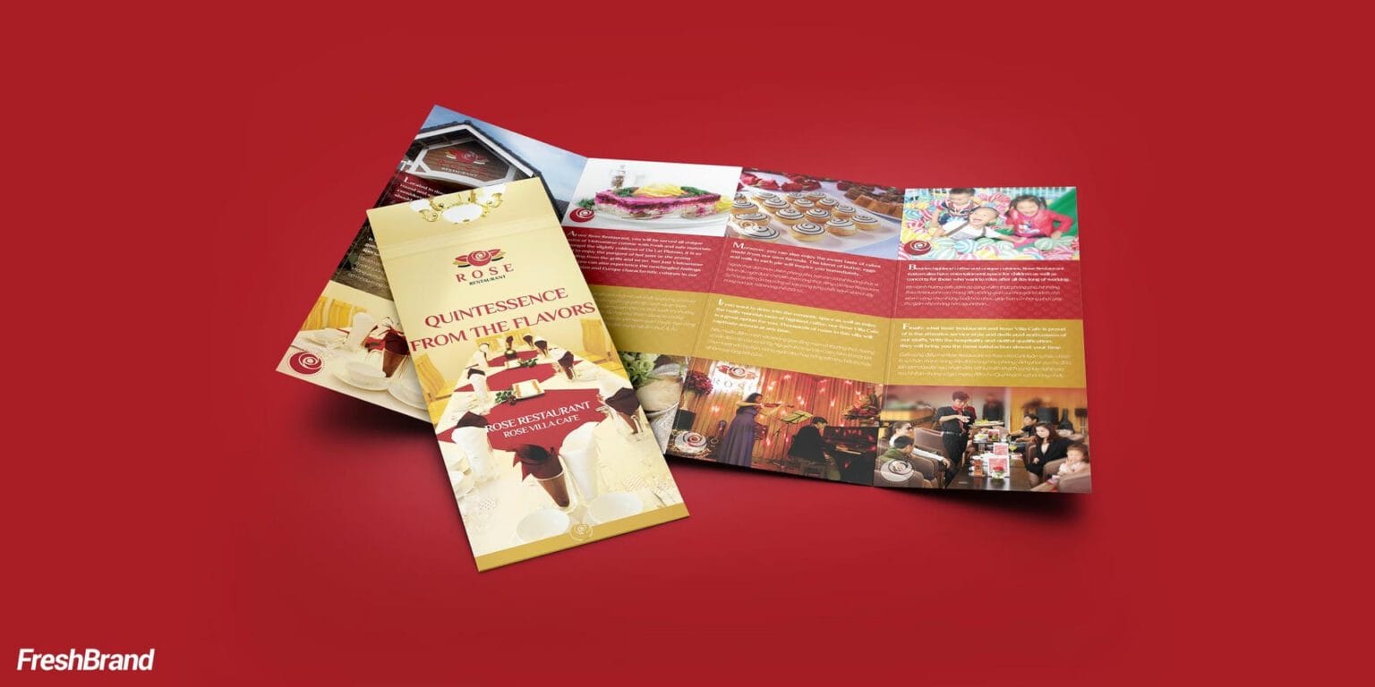 Rose Villa Cafe brand identity