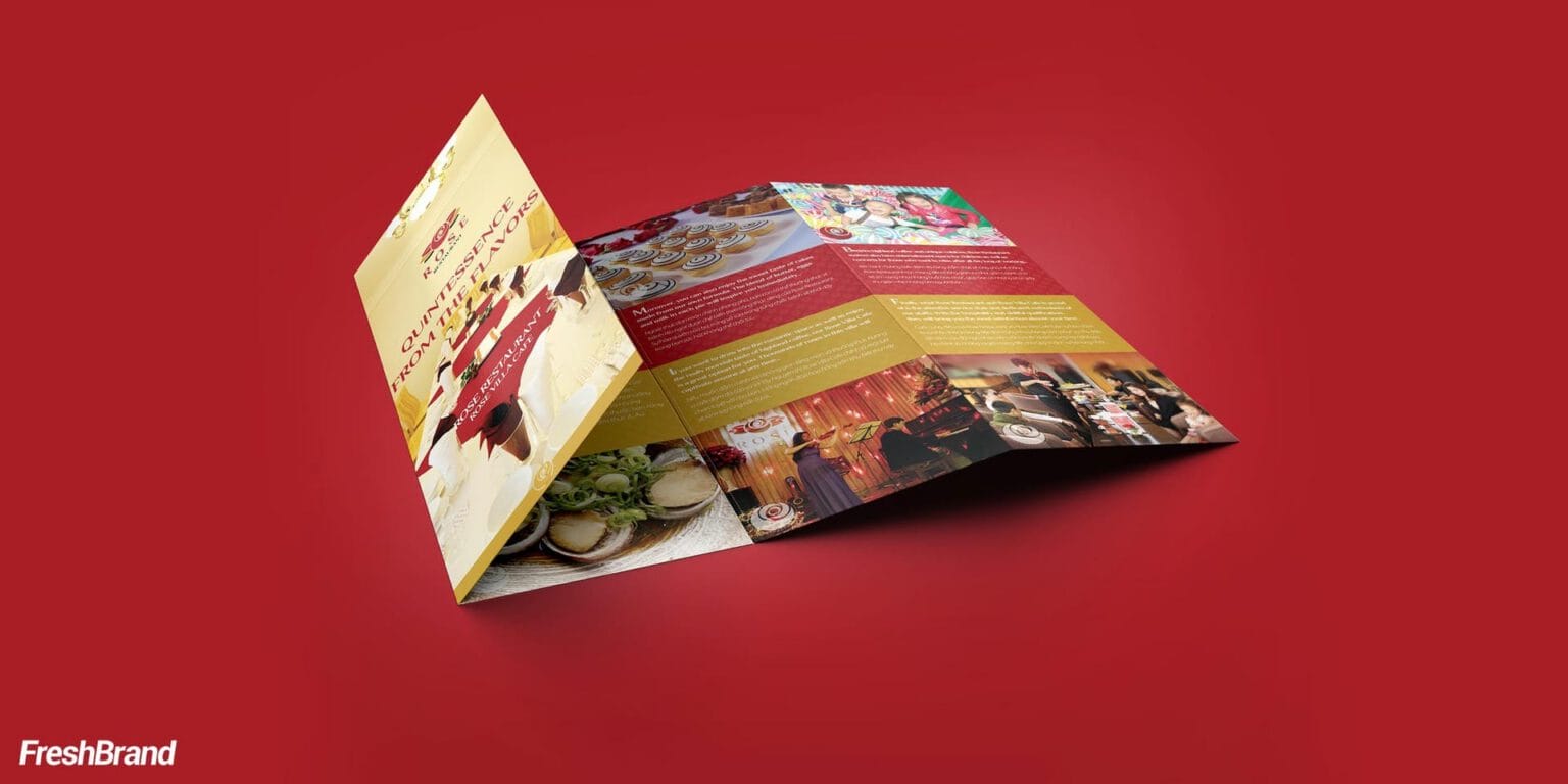 Rose Villa Cafe brand identity