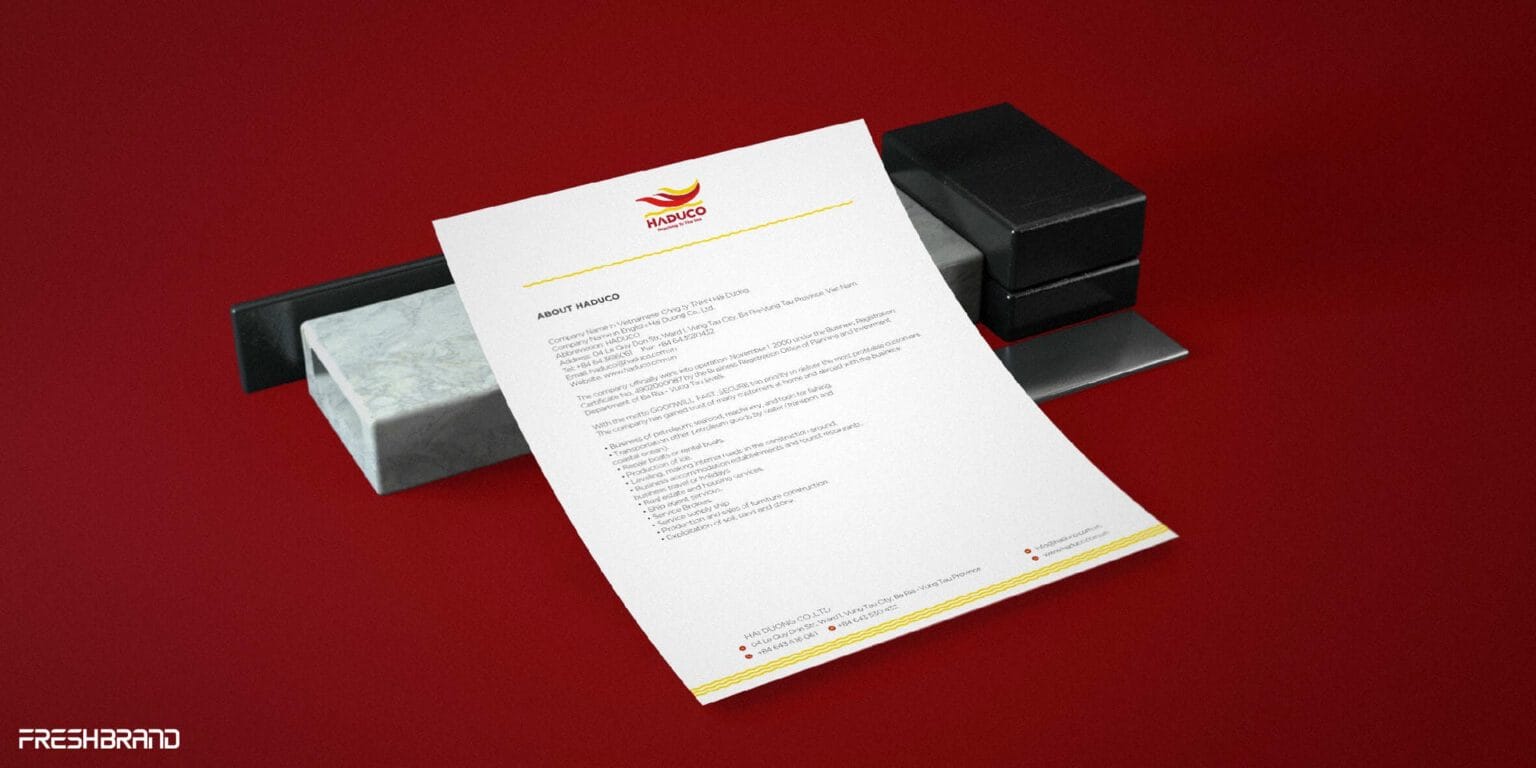 HADUCO letterhead