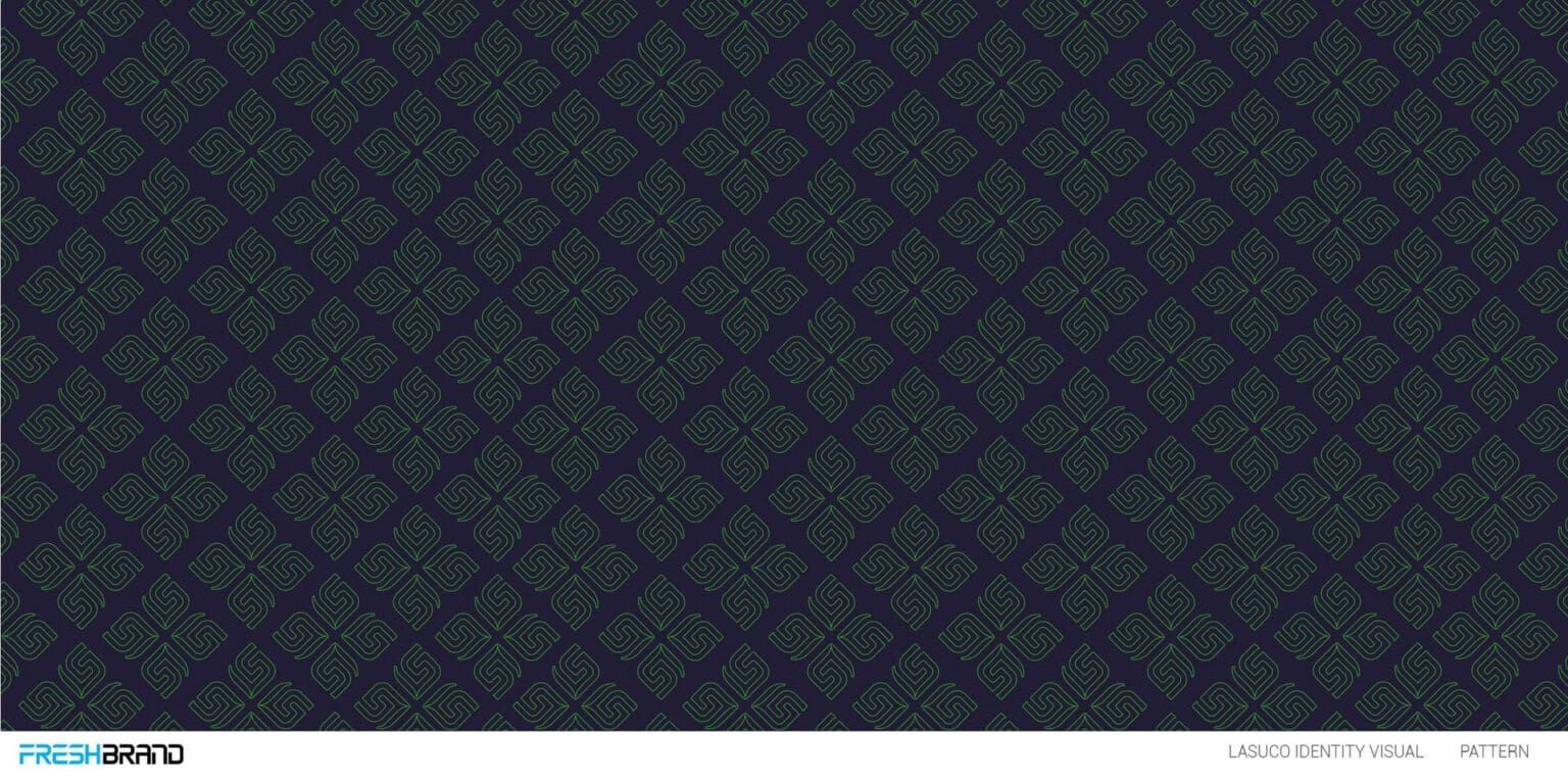 The Lasuco pattern on a navy background