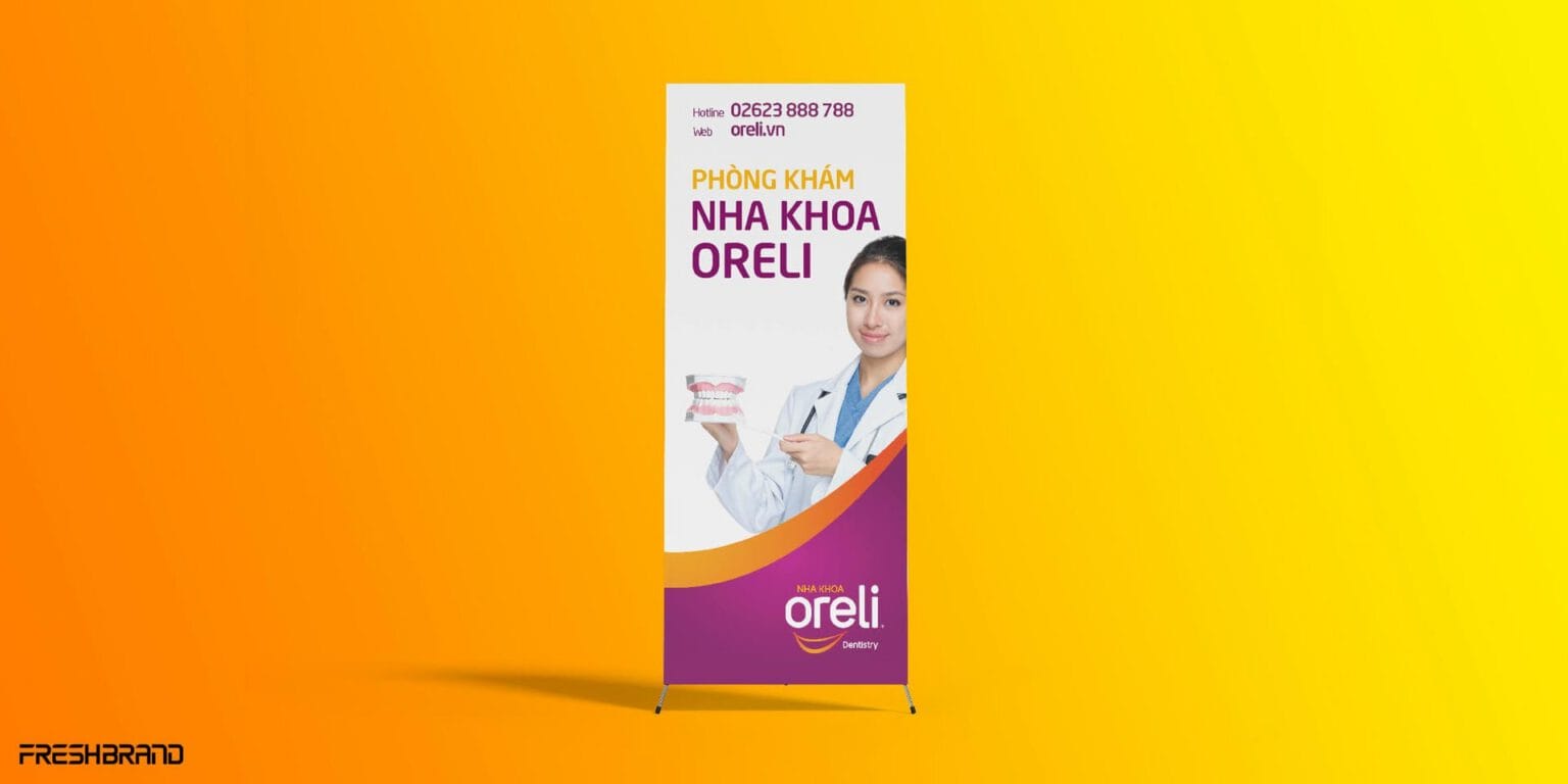 Standee Nha khoa Oreli