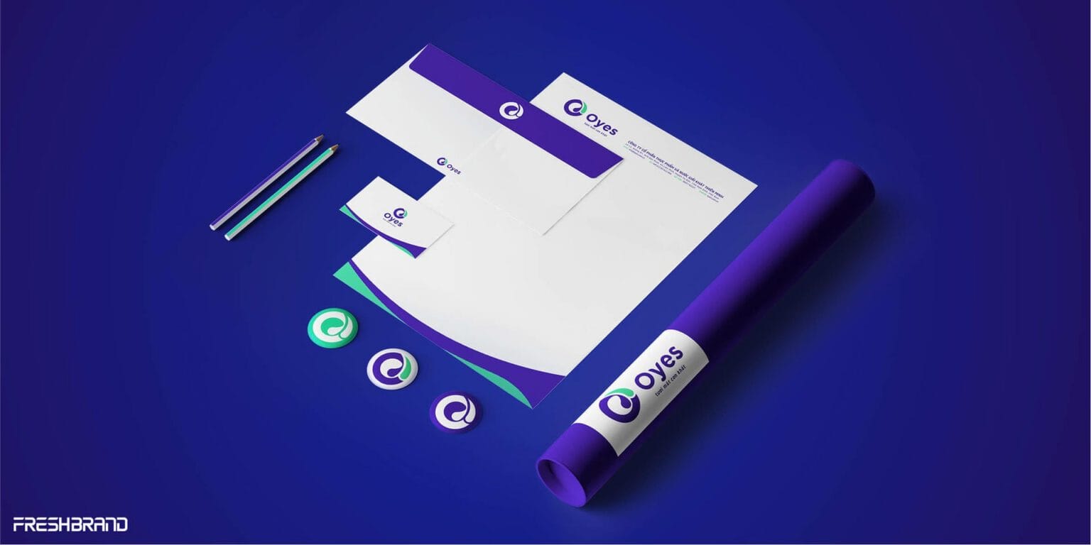 Oyes water brand identity