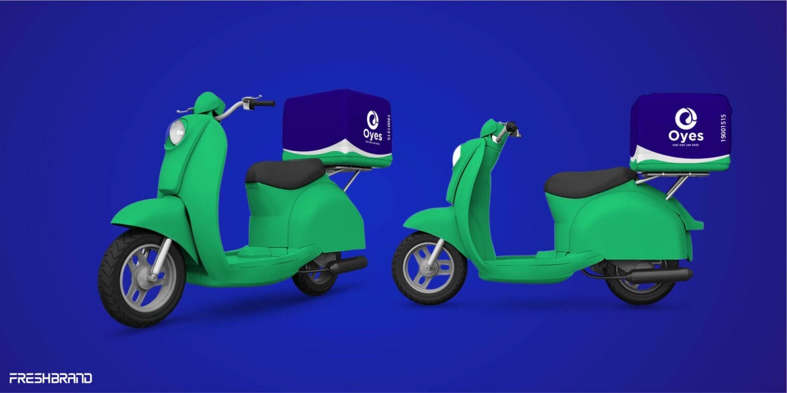 Oyes water brand identity