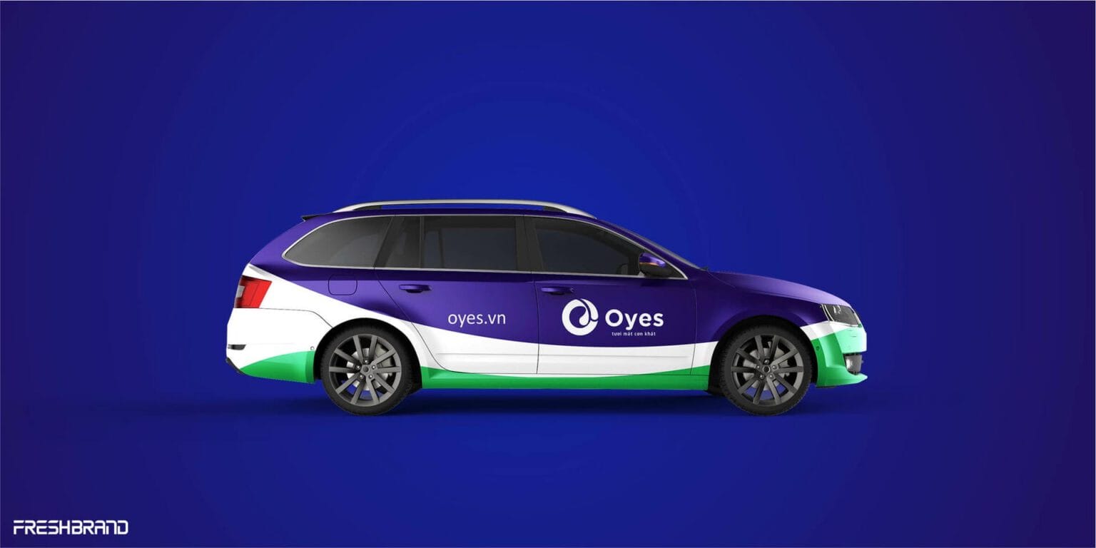 Oyes water brand identity