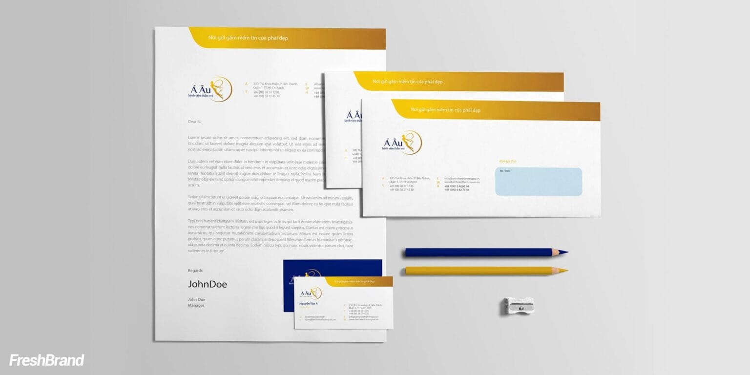 A Au Hospital brand identity