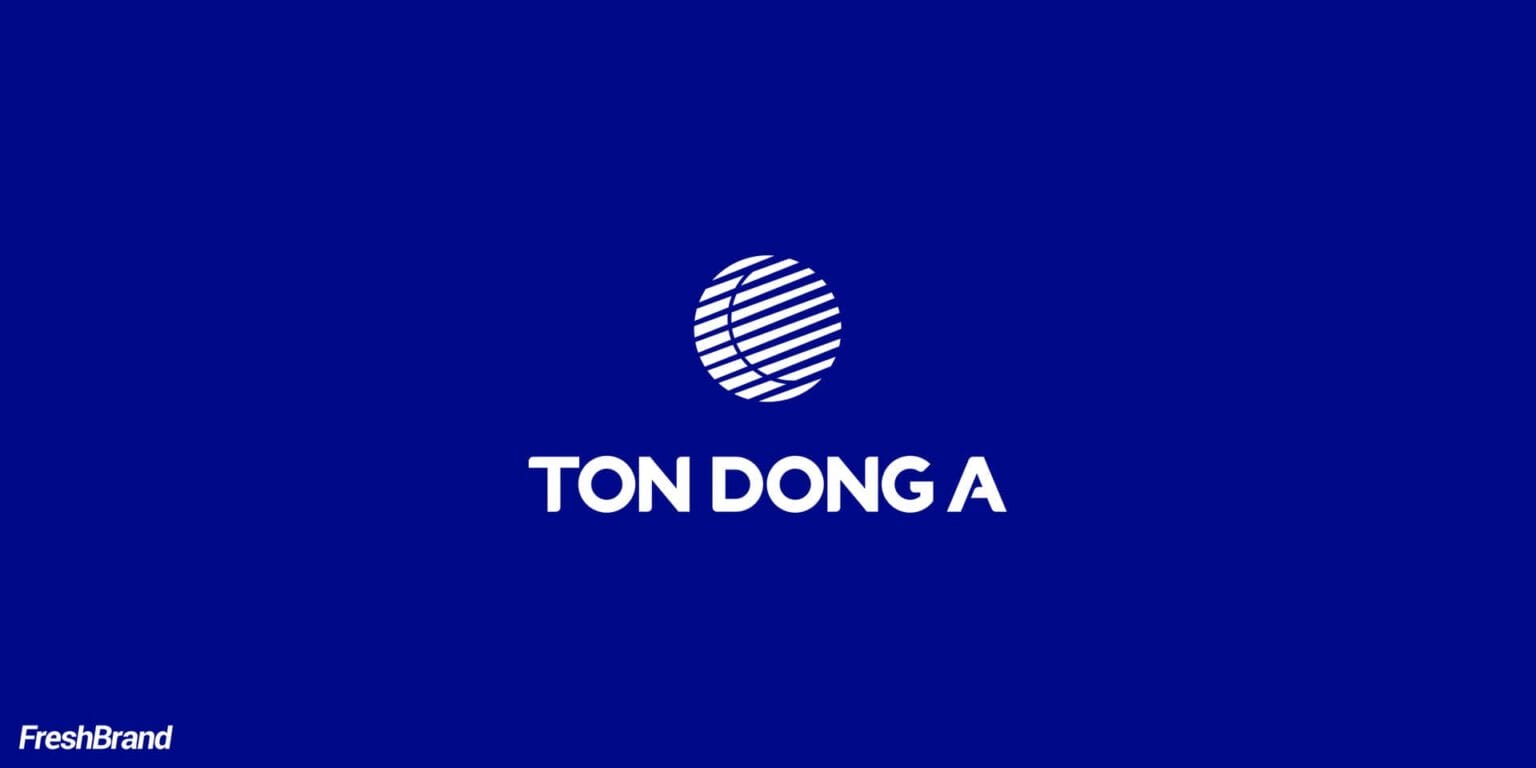 TON DONG A logo on green