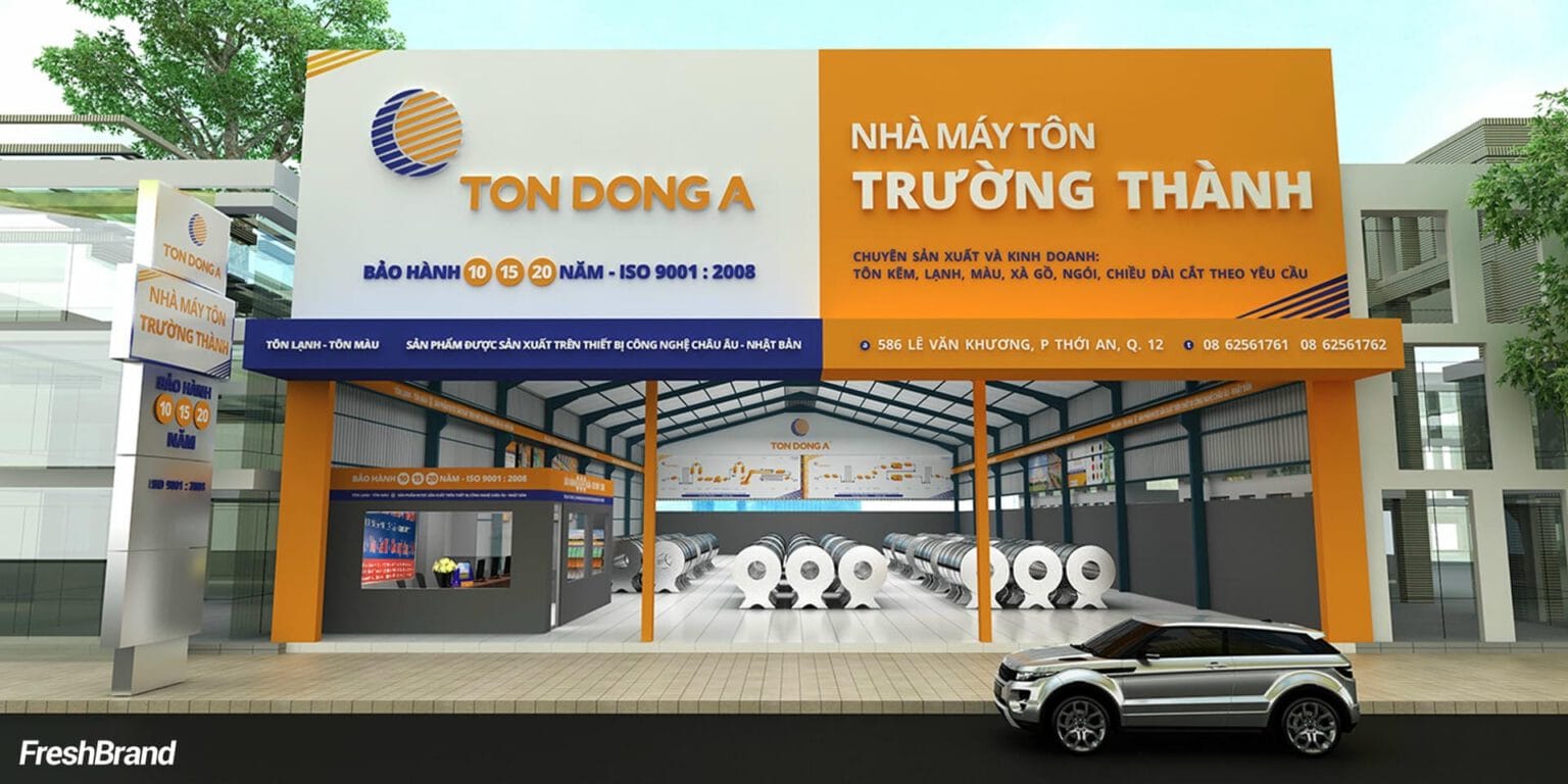 Cửa hàng đại lý mang biển hiệu TON DONG A