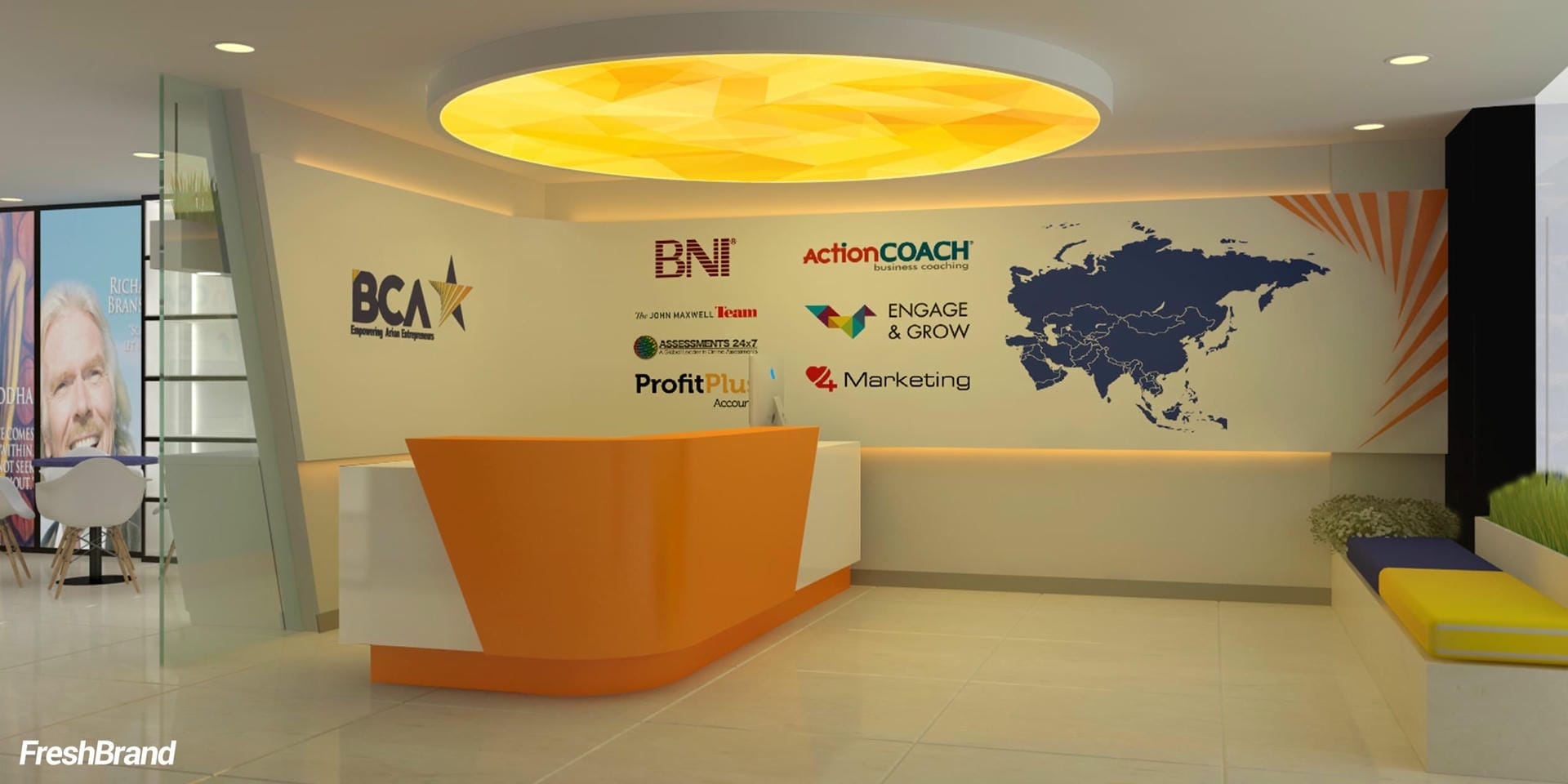 thiet ke thi cong không gian thuong hieu bca freshbrand 1