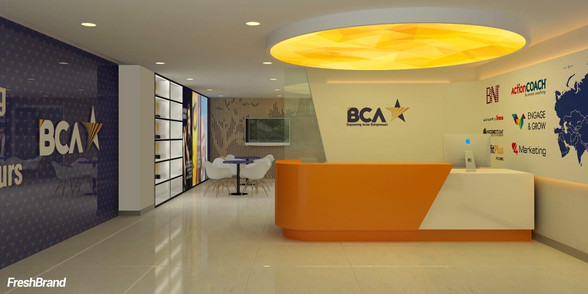 thiet ke thi cong không gian thuong hieu bca freshbrand 2