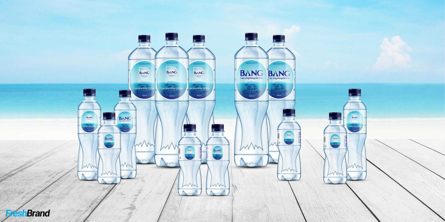 Bang water brand identity