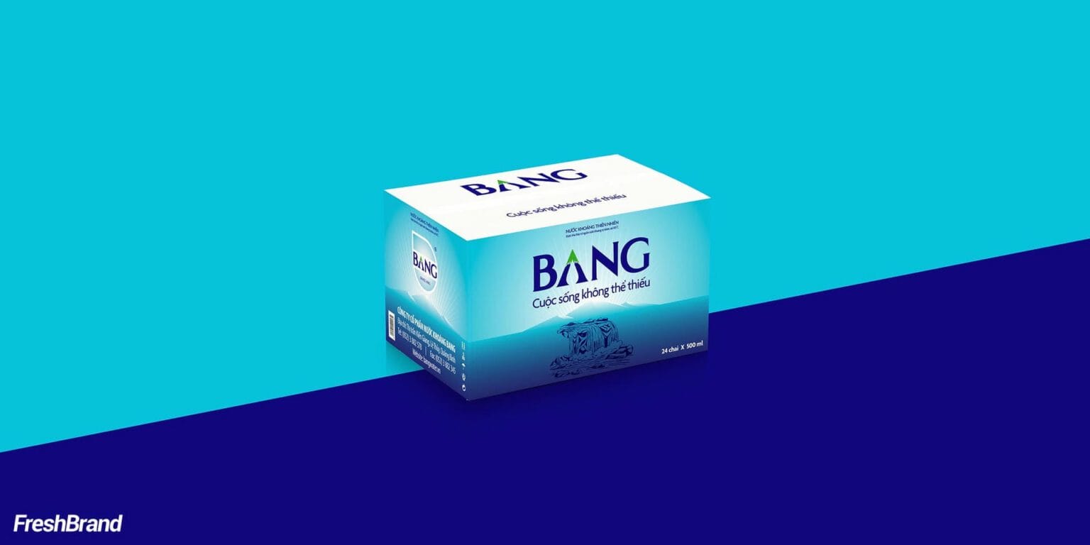 Bang water brand identity
