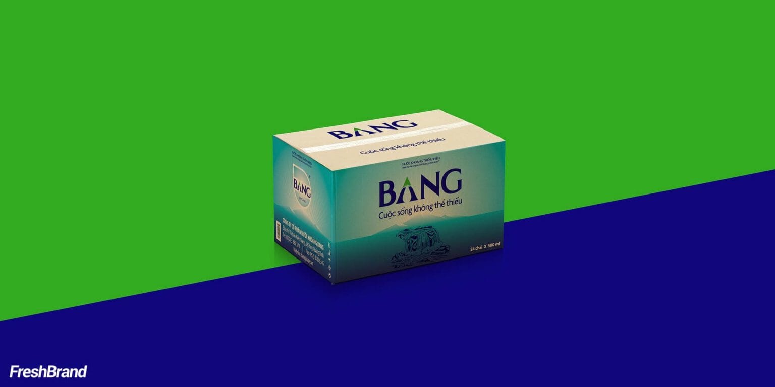 Bang water brand identity