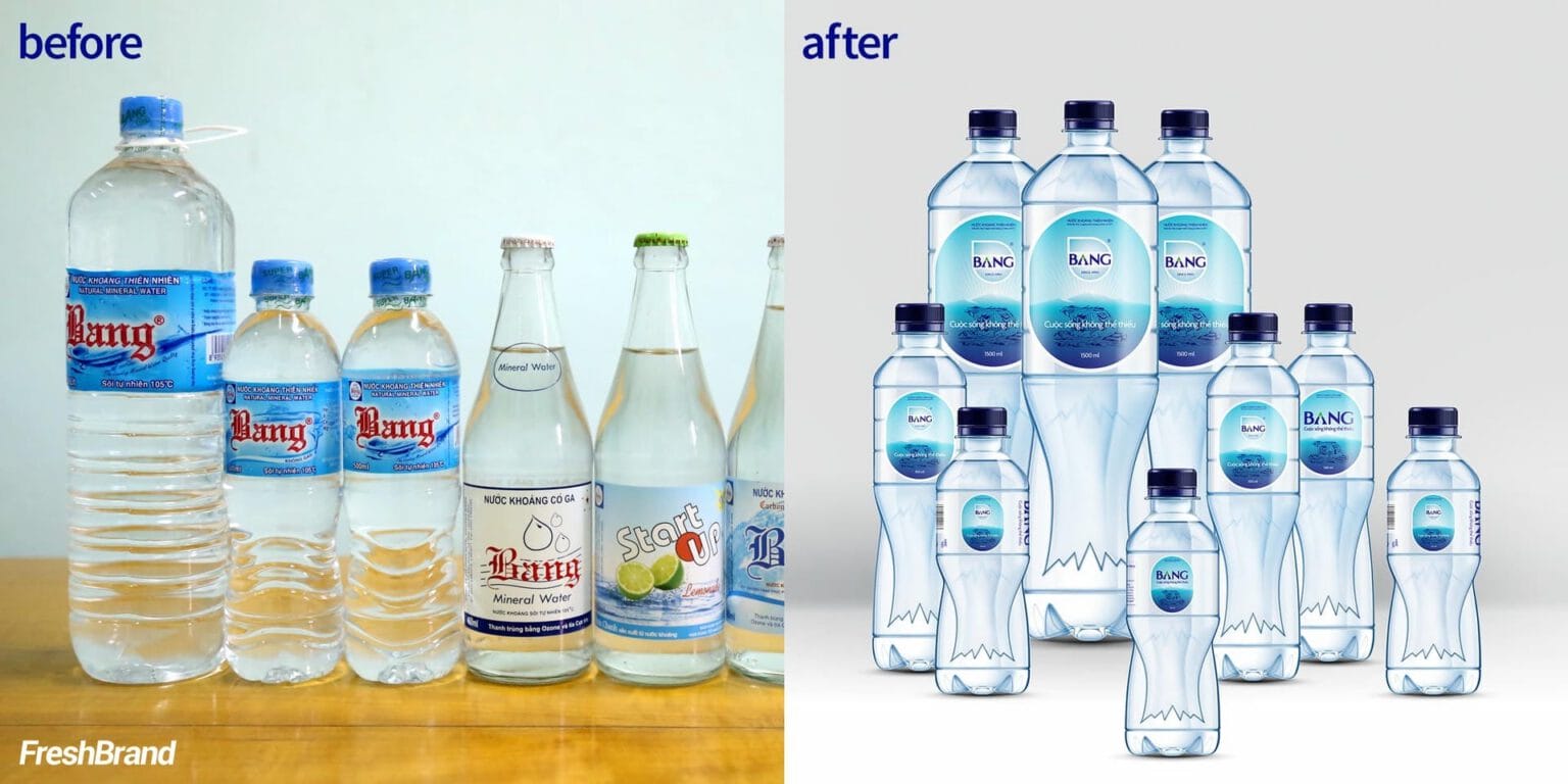 Bang water brand identity