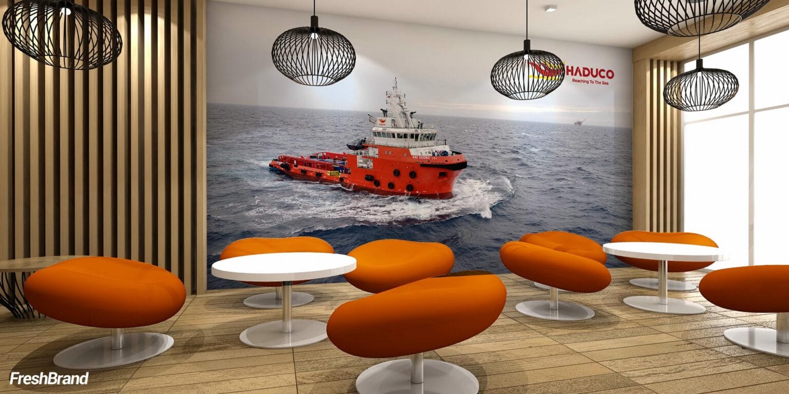 The HADUCO office reception area
