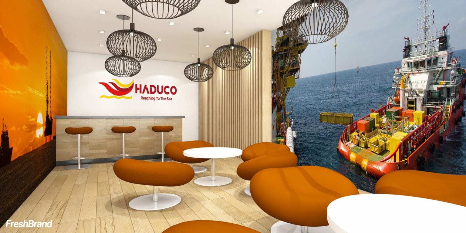 The HADUCO office reception area