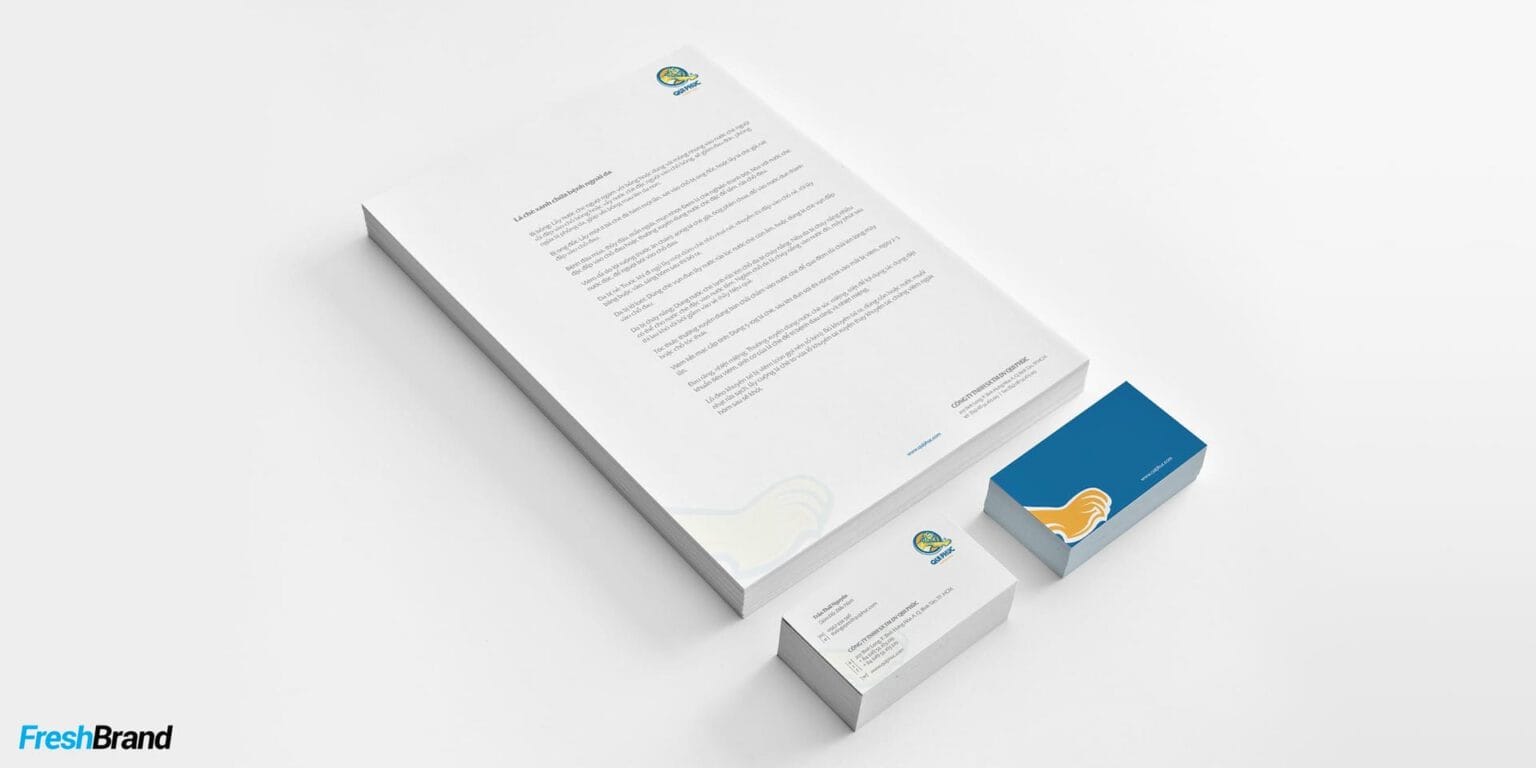 Qui Phuc letterhead and business card